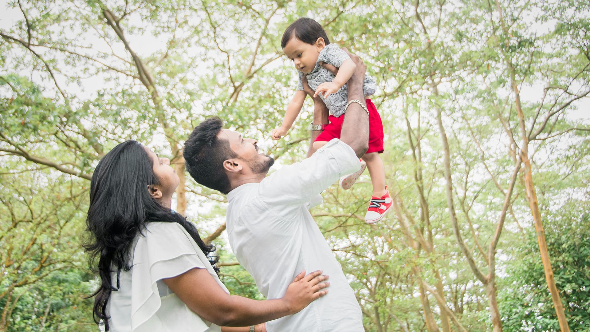 Adoption family with baby