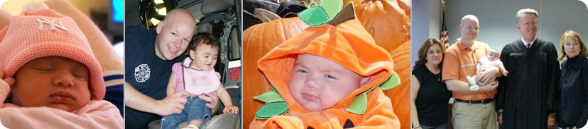 photos of an infant adopted through a baby step adoption agency